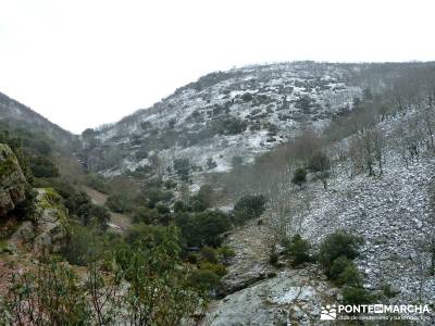 Pico Rocigalgo;Cascada Chorro,Cabañeros; la hiruela raquetas de nieve amigos madrid salir por madri